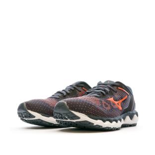 Chaussure Running Noir/Orange Femme Mizuno Wave Horizon 5 W vue 6