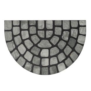 Tapis Extérieur Demi Lune Imprimé Gris Pierre Luance 40x60cm Home Sweet Home pas cher