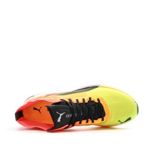 Chaussures de Running Jaune/Rose Homme Puma Deviate Nitro Elite Fireglow vue 4