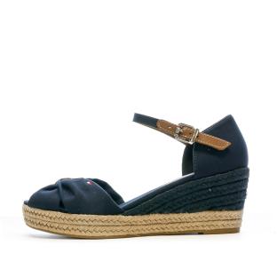 Sandale Marine Femme Tommy Hilfiger Wedge pas cher