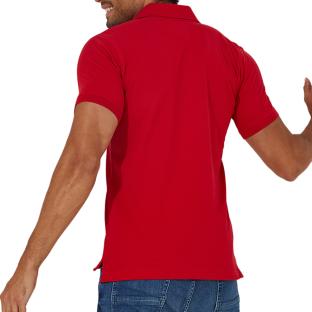 Polo Rouge Homme Tommy Hilfiger 1985 vue 2