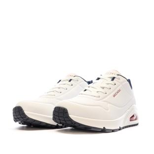 Baskets Blanches Femme Skechers Uno vue 6