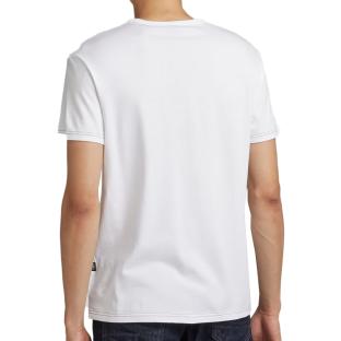T-shirt Blanc Homme G-Star Raw Bandana D23158 vue 2
