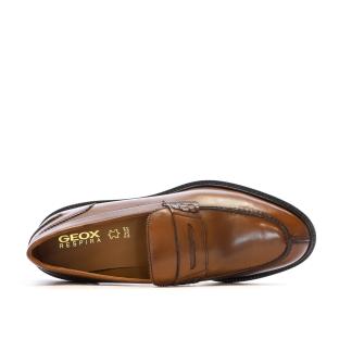 Mocassins Cognac Homme Geox Artenova vue 4