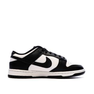 Baskets Blanches/Noires Homme Nike Dunk Low Retro vue 2