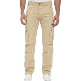 Pantalon Cargo Beige Homme Paname Brothers JOKER pas cher