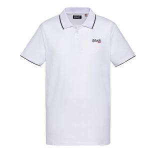 Polo Blanc Homme Schott PAUL pas cher