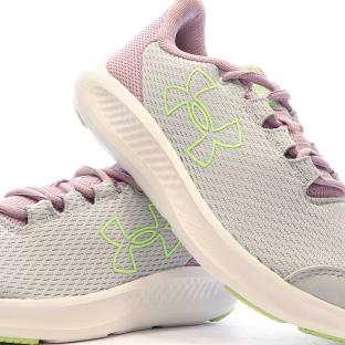 Chaussures de Running Gris/Rose Femme Under Armour Charged Pursuit 3 vue 7