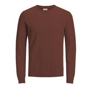 Pull Marron Homme Jack & Jones Basic Knit pas cher