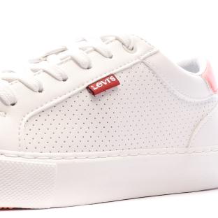 Baskets Blanche Femme Levis Woodward Refresh vue 7