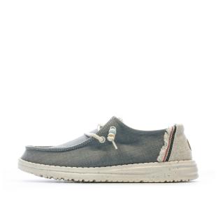 Chaussures Gris/Bleu Femme Hey Dude Wendy Fringe pas cher