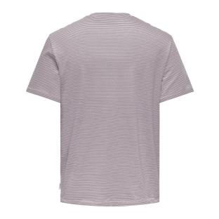 T-shirt Mauve Homme Only & Sons Onsbale vue 2