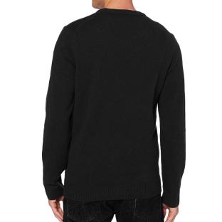 Pull Noir Homme Lacoste Tricot AH1952 vue 2