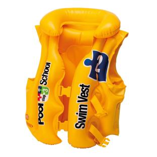 Gilet de natation bébé jaune Intex Pool School pas cher