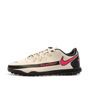 Chaussures de Foot Blanc/Rose Junior Nike Phantom GT Club TF pas cher