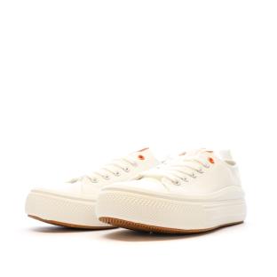 Baskets Basses Blanches Femme Refresh Lona vue 6