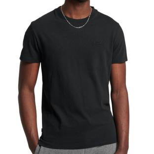 T-shirt Noir Homme Superdry Vintage Logo pas cher