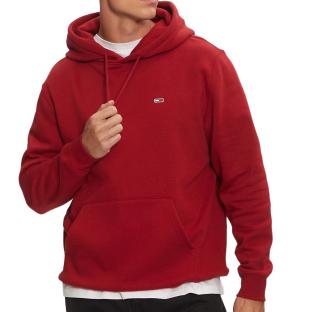 Sweat à Capuche Bordeaux Homme Tommy Hilfiger Flag Hoodi pas cher