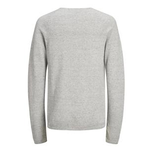 Pull Gris Homme Jack & Jones Knit Crew vue 2