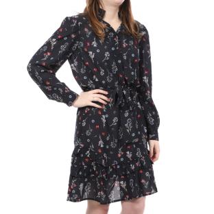 Robe Marine à fleurs Femme Josephin Rosa pas cher