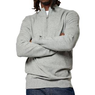 Pull 1/2 Zip Gris Homme Kaporal VADAM pas cher