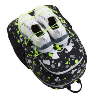 Sac à dos Noir/Vert/Blanc Under Armour Hustle Sport vue 3