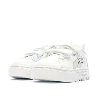 Baskets Blanches Fille PUMA Mayze Snake vue 6