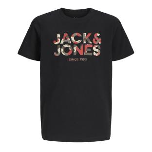 T-shirt Noir Garçon Jack & Jones James pas cher