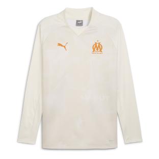 OM Sweat Prématch Beige Homme Puma 23/24 pas cher