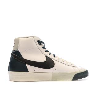 Baskets Blanches/Noires Homme Nike Blazer Mid 77 vue 2