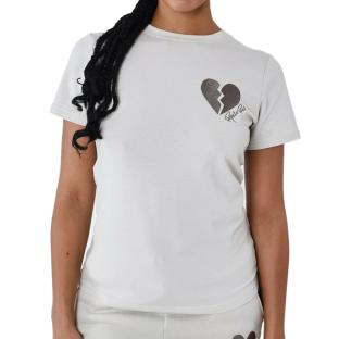 T-shirt Gris Clair Femme Project X Paris Cœur Brisé pas cher