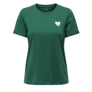 T-Shirt Vert Femme Only Kita pas cher