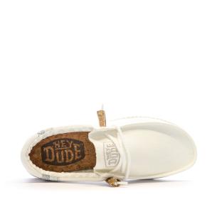 Chaussures Blanc Homme Hey Dude Wally Break Stitch vue 4