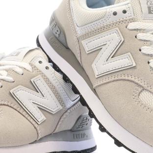 Baskets Beige Femme New Balance 574 vue 7