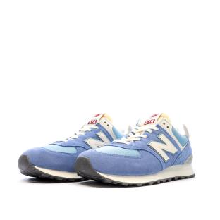 Baskets Bleu Clair Homme New Balance 574 vue 6