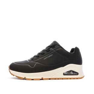 Baskets Noires Femme Skechers Uno pas cher