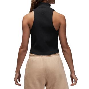 Débardeur Crop Noir Femme Nike Mock vue 2