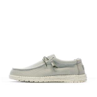 Chaussures Gris Homme Hey Dude Wally Sox Triple Needle pas cher