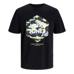 T-shirt Noir Homme Jack & Jones 12263408 pas cher