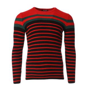 Pull Rouge Homme Paname Brothers 2578 pas cher