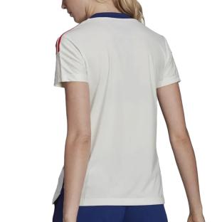 Olympique Lyonnais Maillot Blanc Femme Adidas GU9578 vue 2