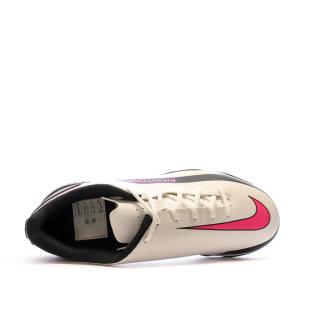 Chaussures de Foot Blanc/Rose Junior Nike Phantom GT Club TF vue 4