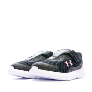 Baskets Noir/Rose Fille Under Armour Surge 3 vue 6