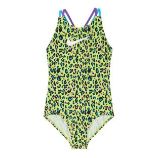 Maillot de bain Jaune à Motifs Fille Nike Spiderback pas cher