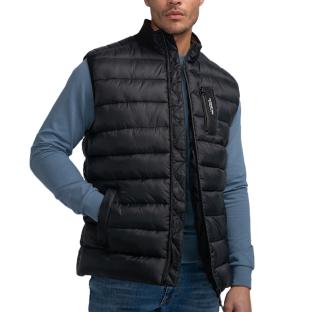 Doudoune sans manche Marine Homme Petrol Industries Waistcoat pas cher