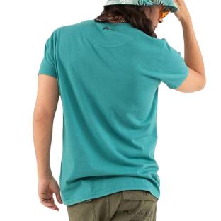 T-shirt Turquoise Homme Von Dutch Round vue 2