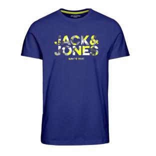 T-shirt Bleu Garçon Jack & Jones James pas cher