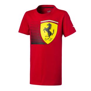 T-shirt Rouge Garçon Puma Shield pas cher