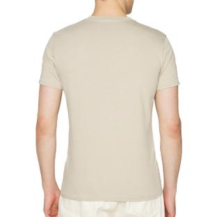 T-shirt Beige Homme Calvin Klein Two Tone vue 2
