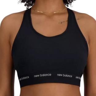 Brassière Noire Femme New Balance Sleek pas cher